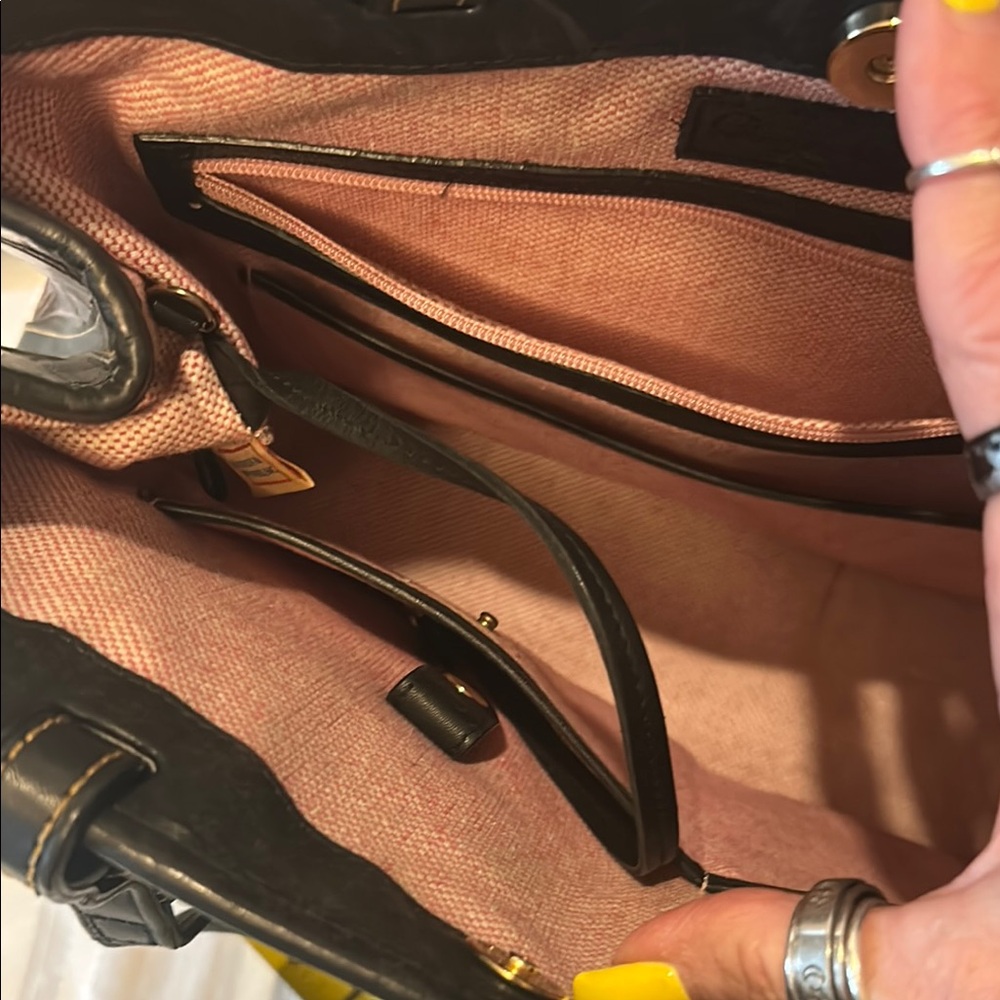 ‼️LAST CHANCE‼️ 🎈Back to consignment shop 9/30/25🎈D&B Croc Eggplant Bag w/Pouch - Picture 6 of 15